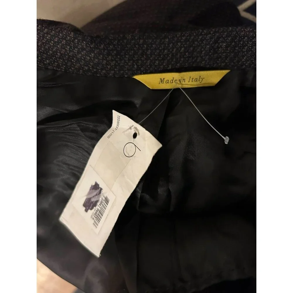 NWT $1,335 Canali Kei Single Breasted Wool Blazer Cedar Brown Size 38 Long